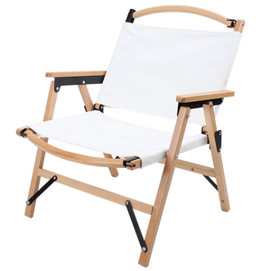 Chaise pliante légère d'extérieur, portable, en bois courbé, pour plage, pique-nique, camping, pelouse, pêche - Product Image 4