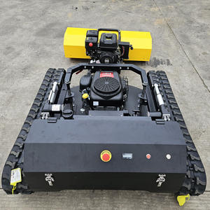 Hochwertiger Industrieller Raupenmäher mit Benzinmotor und Fernbedienung, Schneefräse mit 4-Takt-Motor und 27 PS Leistung für Landwirtschaft und Garten - Product Image 6