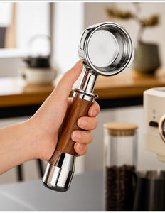 Compre directamente Portafiltro sin fondo <span class=keywords><strong>2</strong></span>/<span class=keywords><strong>3</strong></span> Orejas Cesta de filtro de acero inoxidable Compatible con Barsetto 58mm Delong 51mm E61 58mm - Product Image 5