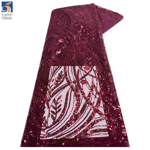 YX943 personnalisé Europe France <span class=keywords><strong>Paris</strong></span> Londres paillettes dentelle tissu paillettes paillettes brillant dentelle tissu pour haut de gamme jupes de fête - Product Image 6