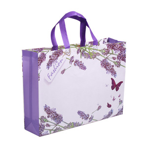 Nonwoven Fabric 3D Tote <b>Bag</b> Floral Butterfly Pattern Reusable General Packaging Customizable - Product Image 1