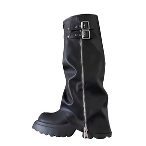 2026 Women's Slouch <b>Boots</b> Fashion Height-Increasing Western <b>Boots</b> Below-Knee High Tube Knight <b>Boots</b> - Product Image 5