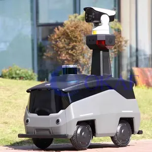 Robot de patrulla de seguridad para evitar obstáculos autónomo móvil autónomo de Inteligencia Artificial