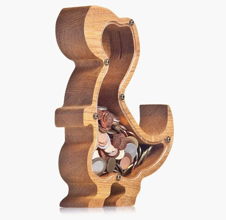 Оптовая продажа, деревянная Копилка в форме животного на заказ, прозрачная деревянная копилка