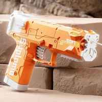 Luckykoo été eau jouant garçon jouet extérieur manuel haute pression feu continu rebond automatique pistolet à eau