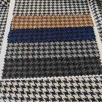 50% laine 500 g/m Melton tissu pied-de-poule approvisionnement d'usine pour hommes et femmes manteaux chapeaux gants en Stock