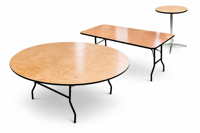 Table ronde pliante moderne de 6 pieds pour banquets d'hôtel et mariages, usage commercial, mobilier de restaurant en bois pour 10 personnes