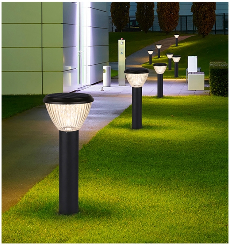 Moderno impermeable al aire libre en una iluminación integrada Post vía Led luz Solar del jardín