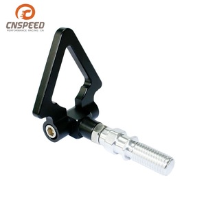 CNSPEED Gancho de remolque de aleación de aluminio, parachoques delantero triangular universal para modelos japoneses, modificación todoterreno - Product Image 2