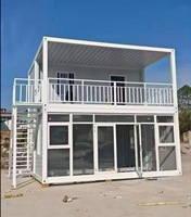 Maison modulaire préfabriquée à prix bas, design moderne, panneaux sandwich en acier, assemblage rapide, maisons préfabriquées mobiles en conteneurs à vendre