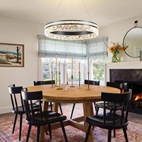 Lámpara Colgante Moderna Nórdica Dorada con Bombilla LED E12 de 36W, Regulable, de Ratán, con Control Remoto/Inalámbrico, Ra90, Cuidado de la Vista, para Comedor