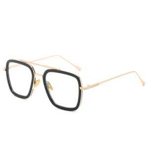Jheyewear Plus Récent Fer Homme Même Style Mode Carré En Métal Cadre L'aviation Tony Stark Hommes Lunettes De Soleil 2019 - Product Image 3