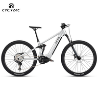 Vélo de montagne électrique CYCTRAC EM6 48V500W à batterie lithium, cadre en aluminium, moteur central sans balais, couple de 140 Nm, 4 pistons - Vente chaude