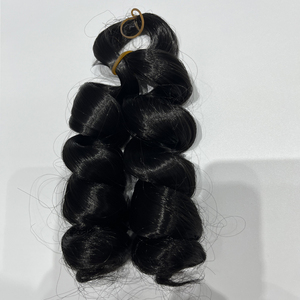 Extensions de <span class=keywords><strong>cheveux</strong></span> synthétiques bouclés courts pour tresses, style bohème, pour <span class=keywords><strong>femme</strong></span> noire - Product Image 5