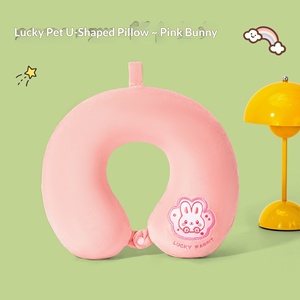 Almohada Ligera en Forma <span class=keywords><strong>de</strong></span> U <span class=keywords><strong>de</strong></span> Espuma Viscoelástica con Dibujo <span class=keywords><strong>de</strong></span> Panda Adorable para Estudiantes y Viajeros, Soporte para el Cuello, Alivio del Estrés, Desmontable y Lavable - Product Image 3