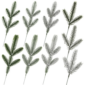 Bouquet d'aiguilles de pin artificielles en plastique, décoration de Noël pour la maison, verdure pour mariage, accessoires d'extérieur - Product Image 4