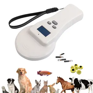 134.2khz Rfid Rfid AB Animal hayvan kulak etiketi cam etiketi mikroçip çip okuyucu tarayıcı için köpek/keçi/Pet/balık/inek/koyun/sığır/hayvancılık