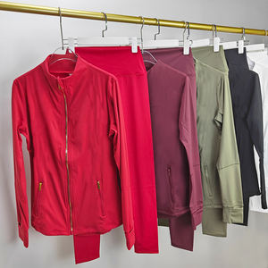 Ensemble de yoga d'hiver <span class=keywords><strong>LULU</strong></span>, veste à col montant à manches longues, ensemble de fitness à haute élasticité, ensemble de sport de yoga pour femmes - Product Image 1