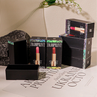 Boîte d'emballage cosmétique en carton rigide, recyclable, biodégradable, personnalisée, boîte cadeau pour rouge à lèvres, pour marque de beauté, vente au détail de maquillage