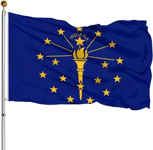 Good Quality 3 * 5 Foot Indiana State Polyester Flag Banner
