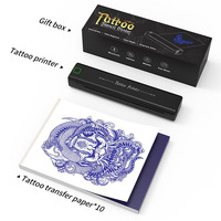Mesin penyalin tato, Printer tato kertas A4 Mini portabel, stensil tato tanpa tinta, Printer tato stensil sementara