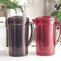 Vente en gros carafe à eau en plastique 2l, couleur personnalisée, cristal transparent, boissons chaudes et froides, ensemble de tasses