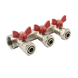 heating manifolds in different sizes ranging from 2 to 8 loops