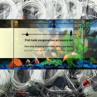Kit complet d'accessoires d'aération écologiques pour aquarium avec pierres à air, tubes et clapets anti-retour pour aquarium, fabriqué en Chine