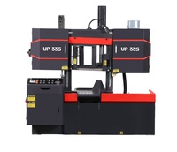 Scie à ruban automatique durable pour la découpe de l'acier et de l'aluminium, moteur 7,5 kW, capacité 3505 mm avec engrenage de tension mécanique