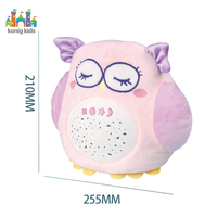 Nouveauté Konig Kids : Éléphant musical doux et apaisant pour bébé, jouet de confort pour le sommeil, peluche avec projection