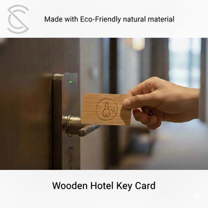 Tarjetas de Madera Inteligentes en Blanco, Resistentes al Agua, con Certificación Ecológica, RFID EM4305 NFC 215/216 13.56MHz, para Membresías y Habitaciones de Hotel - Product Image 2