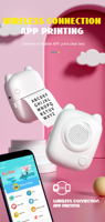 Imprimante thermique portable abordable, imprimante d'étiquettes mini Ai Pocket, imprimante d'étiquettes thermiques portable Bluetooth sans écran pour enfants