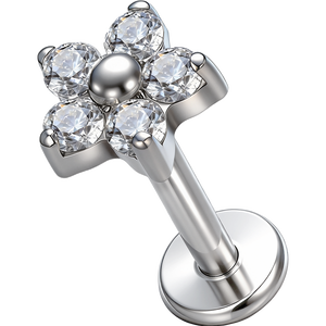 Piercing Labret en Titane ASTM-F136 G23 de Haute Qualité, Bijou d'Oreille Plaqué Or, Tendance, pour Piercing Corporel - Product Image 2