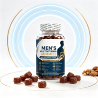 Complément alimentaire de qualité alimentaire en forme d'ours, certifié végétalien, multivitamines en gommes pour hommes