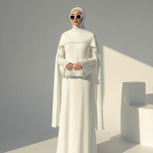 <span class=keywords><strong>Robe</strong></span> longue Abaya élégante Loriya, vêtement islamique pour les invités de mariage et les occasions spéciales - Product Image 3