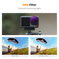 Filtre d'action pour caméra K&F Concept, diffuseur noir 1/4, filtre CPL ND8 ND32 pour DJI Osmo Action 4&5 Pro HD, multi-couches