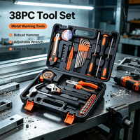Kit d'outils multifonctions pour la rénovation de la maison, 38 pièces, outils à main robustes pour les petites rénovations et les opérations d'assemblage