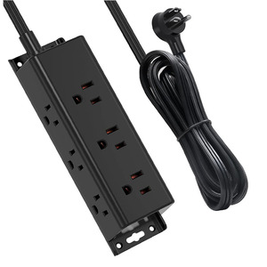 Protector de Sobretensión Mifaso para Montar en la Pared, Regleta con Múltiples Tomas de Corriente, Cable de Extensión de 9 Tomas Ampliamente Espaciadas, Enchufe de Cobre para Oficina en Casa - Product Image 2