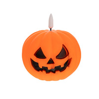 Décoration d'Halloween Bougie LED à piles en plastique Nouveau cadeau de Noël Petite Lanterne Citrouille Festival Atmosphère