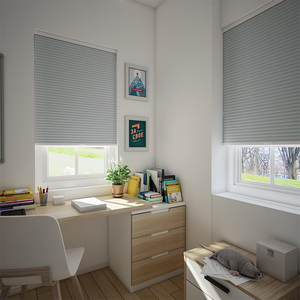 Hiện đại dọc tổ ong Rèm persilux phong cách hướng dẫn sử dụng chuỗi cho sàn đến trần Windows khuếch tán ánh sáng - Product Image 3