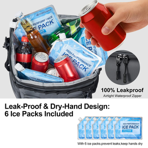Bolsa Refrigeradora con Ruedas y Asa para 72 Latas, Nevera Portátil Plegable para Playa, Camping y Eventos Deportivos - Product Image 6