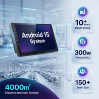 Reproductor Android para Auto de 10.1 Pulgadas con Android 15, DSP, Doble Micrófono con Reducción de Ruido, 8 Núcleos, Pantalla Multimedia Universal para Pedidos de Distribuidores