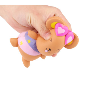 <b>Cute</b> <b>Bear</b> Soft Plush Toy Cartoon Shape Plastic Promotional Gift With Logo Printing - Product Image 5