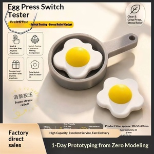 Clicker de Descompresión con Diseño de Huevo Frito, Producción Rápida, Diseño Personalizable, Impresión 3D PLA, Fabricación en Pequeños Lotes - Product Image 5