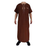 Nuevo diseño bordado Koshibo hecho Baifa Marruecos estilo 54-62 tamaño calidad Superior manga corta musulmán vestido largo para hombres