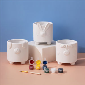 شعار مخصص للأطفال تصنعه بنفسك مصغرة فن التلوين السيراميك رسم مجموعات الرسم ديي اللعب - Product Image 5