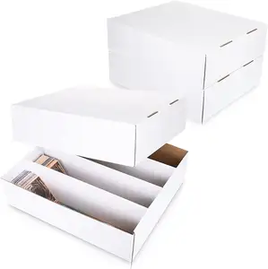 Cajas de embalaje corrugadas personalizadas, caja de almacenamiento para tarjetas de béisbol