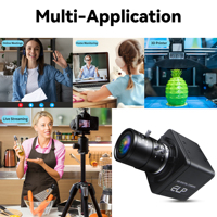 CS 2.8-12mm Lens CS 5-50mm 3.6-10mm eğitim ve eğitim için opsiyonel 13MP Ultra HD 4X optik manuel Zoom USB kamera