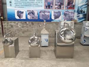 High Efficiency Energy Saving Nuts Coating Sugar Coating Pan Caramelized Nuts Coating <b>Machine</b> For Sale - Product Image 5