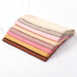 卸売110CMトレンディな女の子ファッションソフトスクエアサイズ無地新しいシルクサテンスカーフ - Product Image 6